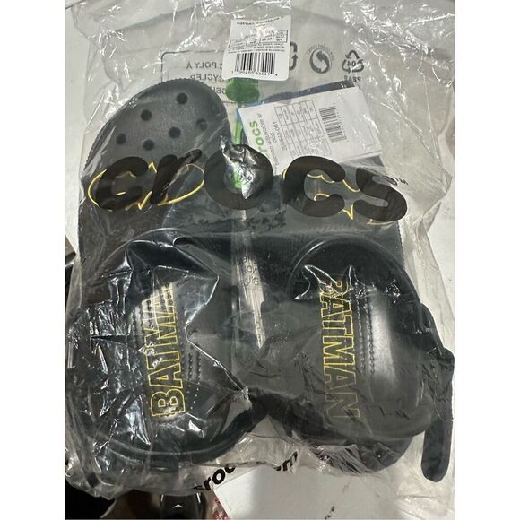 Crocs Batman Limited Edition DC Black Adjustable Clog Men’s 5 Women’s 7 Unisex - Picture 3 of 5